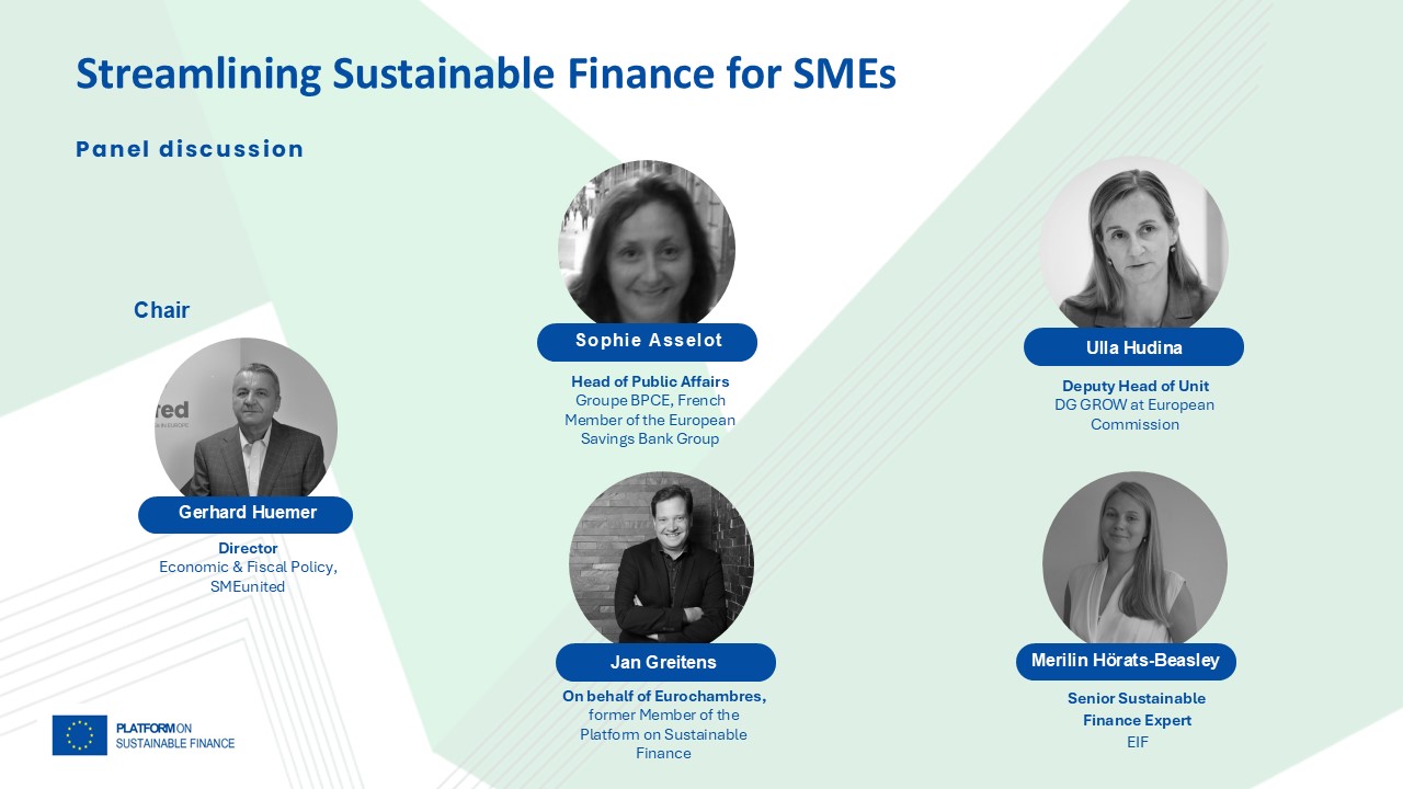 Streamlining sustainable finance for SMEs | SMEunited