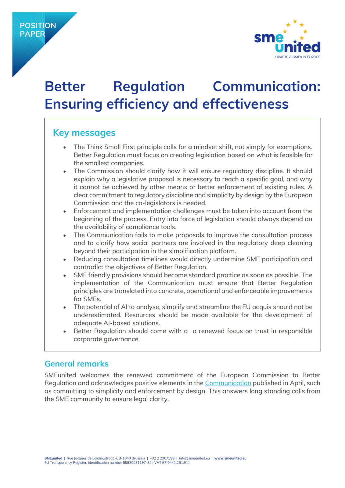 Better Regulation Communication: Ensuring efficiency and effectiveness ...